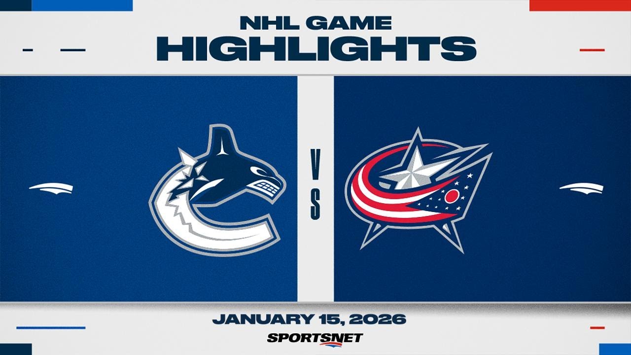 NHL Highlights | Canucks vs. Blue Jackets - January 15, 2026