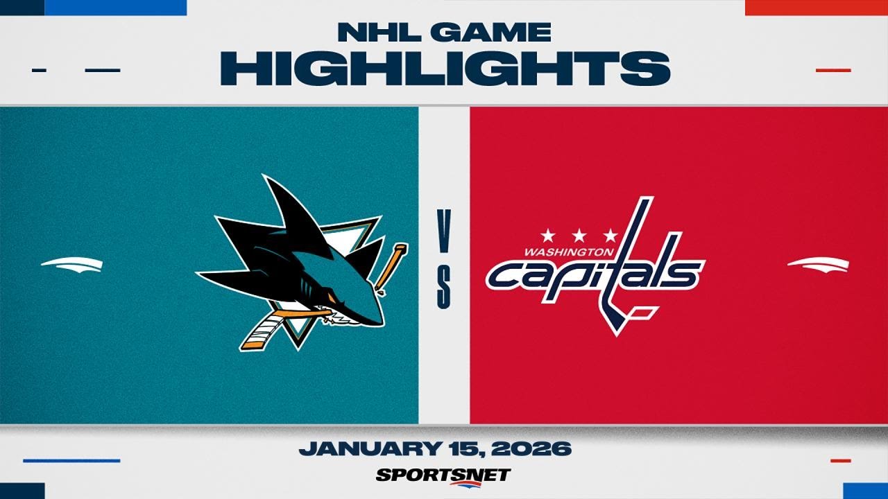 NHL Highlights | Sharks vs. Capitals - January 15, 2026