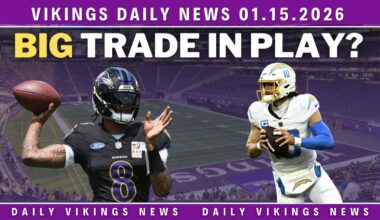 Vikings Daily News 1-15-2026:  Big Trade Still In Play?, Aaron Jones Honored,  TE At Pick 18?