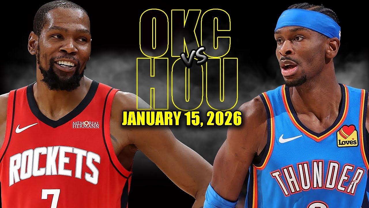 Oklahoma City Thunder vs Houston Rockets Full Game Highlights - January 15, 2026 | NBA Season