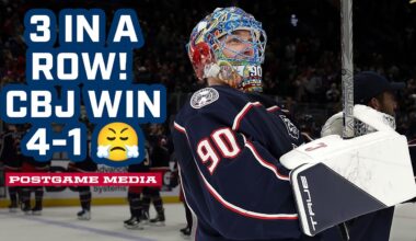 3 IN A ROW! 👊 Blue Jackets Win 4-1 Over the Canucks! | Postgame Media