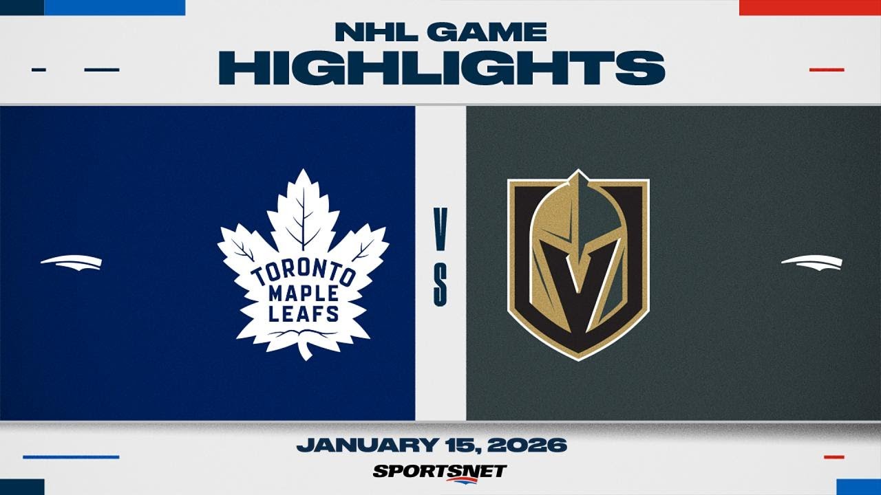 NHL Highlights | Maple Leafs vs. Golden Knights - January 15, 2026