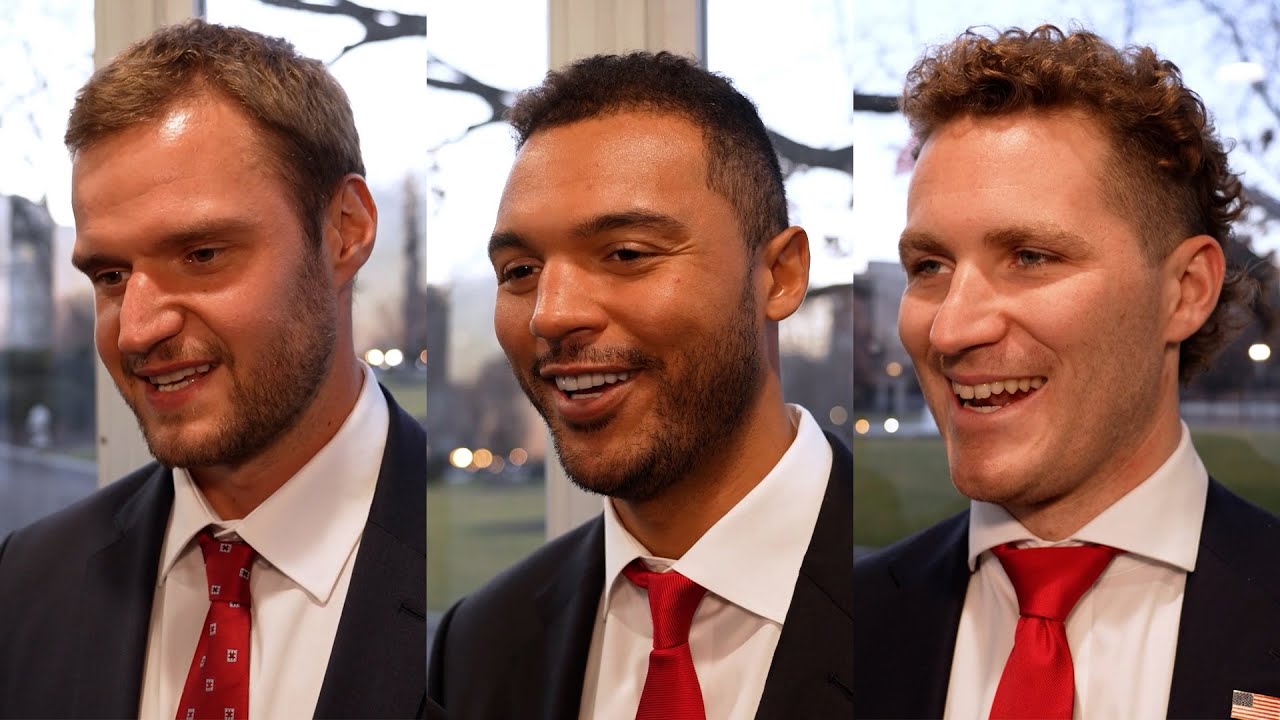 Barkov, Jones & Tkachuk Discuss Panthers White House Visit