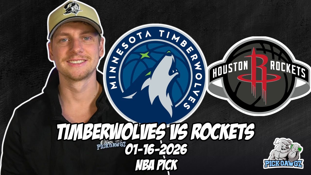 Minnesota Timberwolves vs Houston Rockets 1/16/26 NBA Free Picks & Prediction | NBA Betting Tips