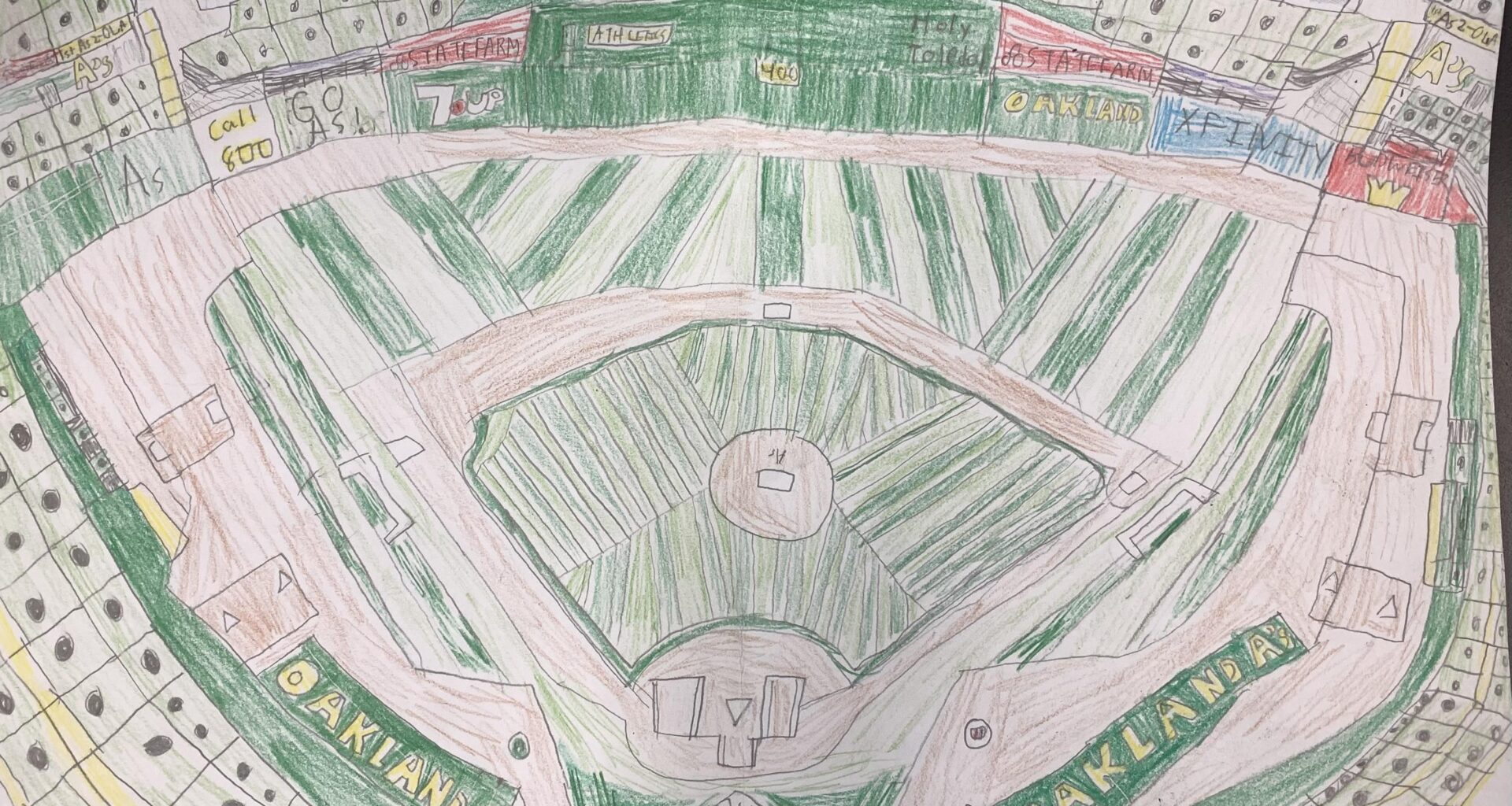 My Oakland Coliseum drawing
