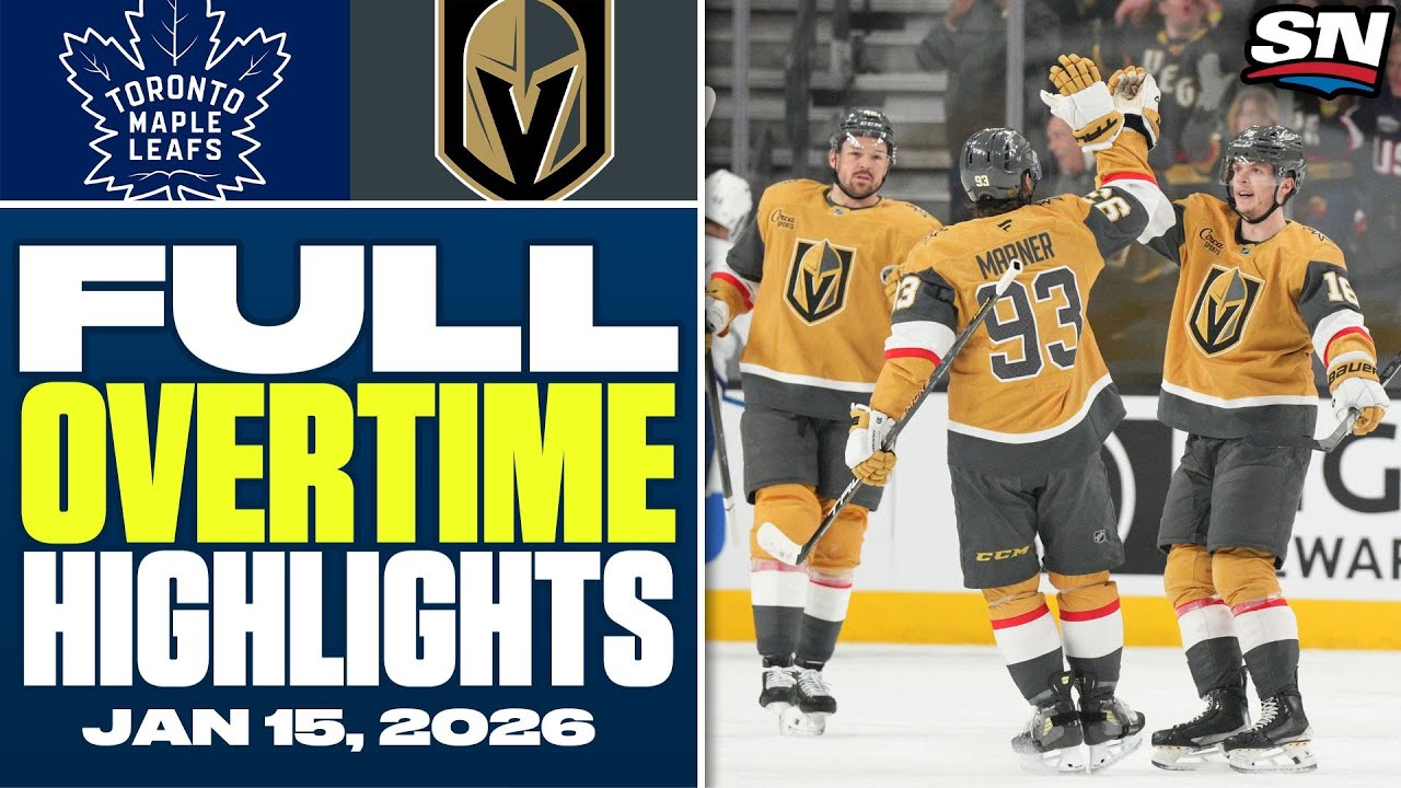 Toronto Maple Leafs at Vegas Golden Knights | FULL Overtime Highlights - January 15, 2026