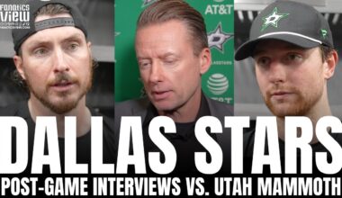 Thomas Harley, Matt Duchene, Jamie Benn & Glen Gulutzan Recap Dallas Stars Loss vs. Utah Mammoth