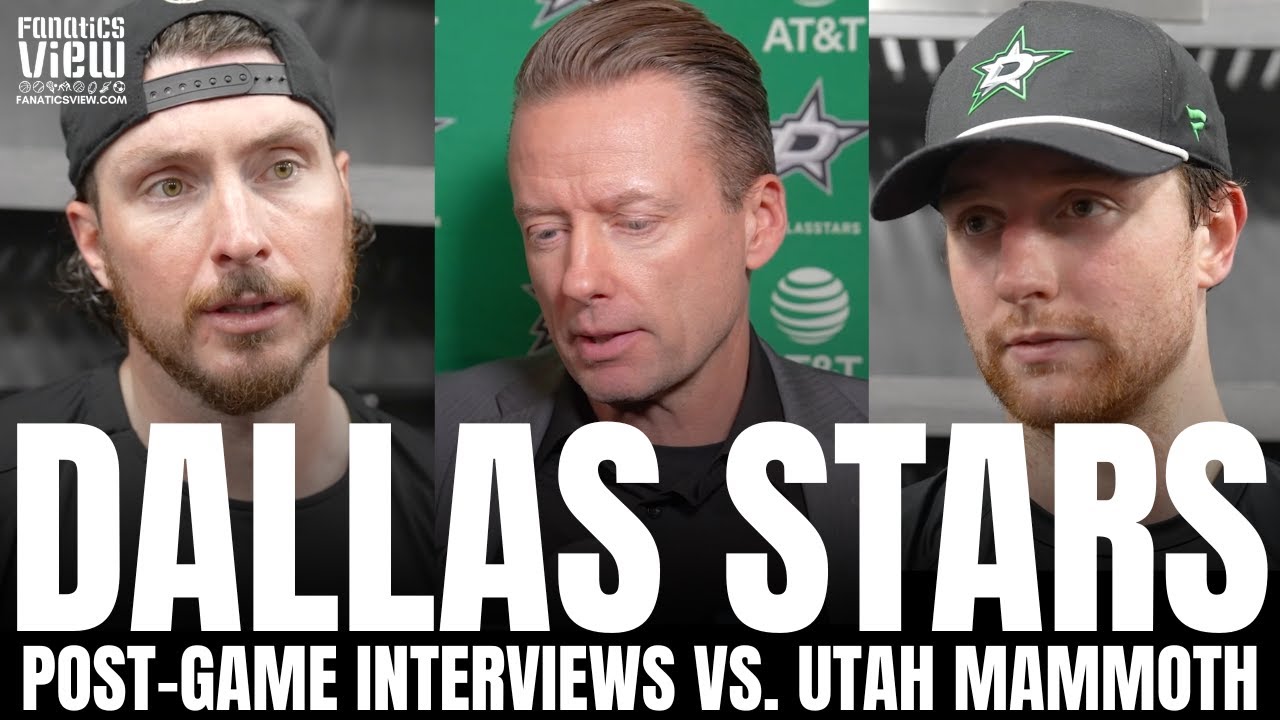 Thomas Harley, Matt Duchene, Jamie Benn & Glen Gulutzan Recap Dallas Stars Loss vs. Utah Mammoth