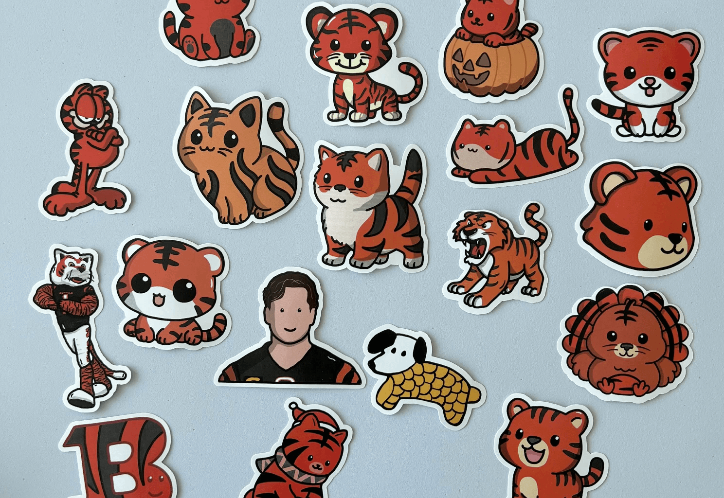 The 2025 Cincinnati Bengals Doodles as Stickers :)