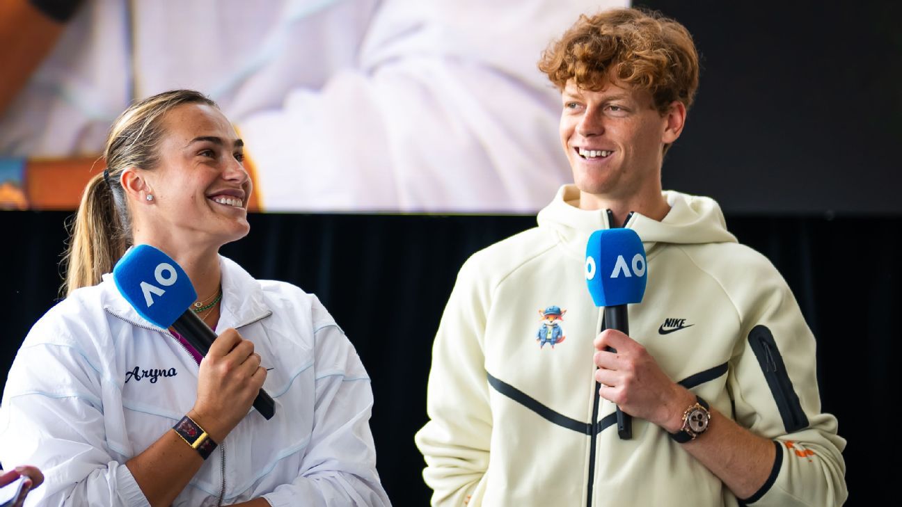 Sinner, Sabalenka overwhelming Australian Open favorites