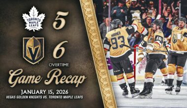 HIGHLIGHTS | Vegas Golden Knights 6, Toronto Maple Leafs 5, OT | Jan. 15, 2026
