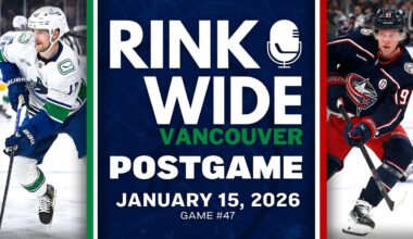 RINK WIDE POST-GAME: Vancouver Canucks at Columbus Blue Jackets | Game #47 - Jan. 15, 2025