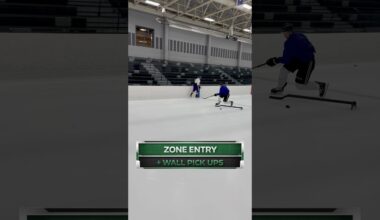 Professional ice hockey drills with Dallas Stars prospect Kyle Looft ￼