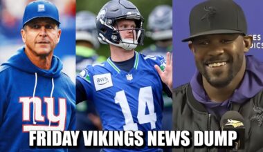 Minnesota Vikings News Dump (1.16.2026) | Harbaugh-Giants, Darnold Hurt, Latest on Flores
