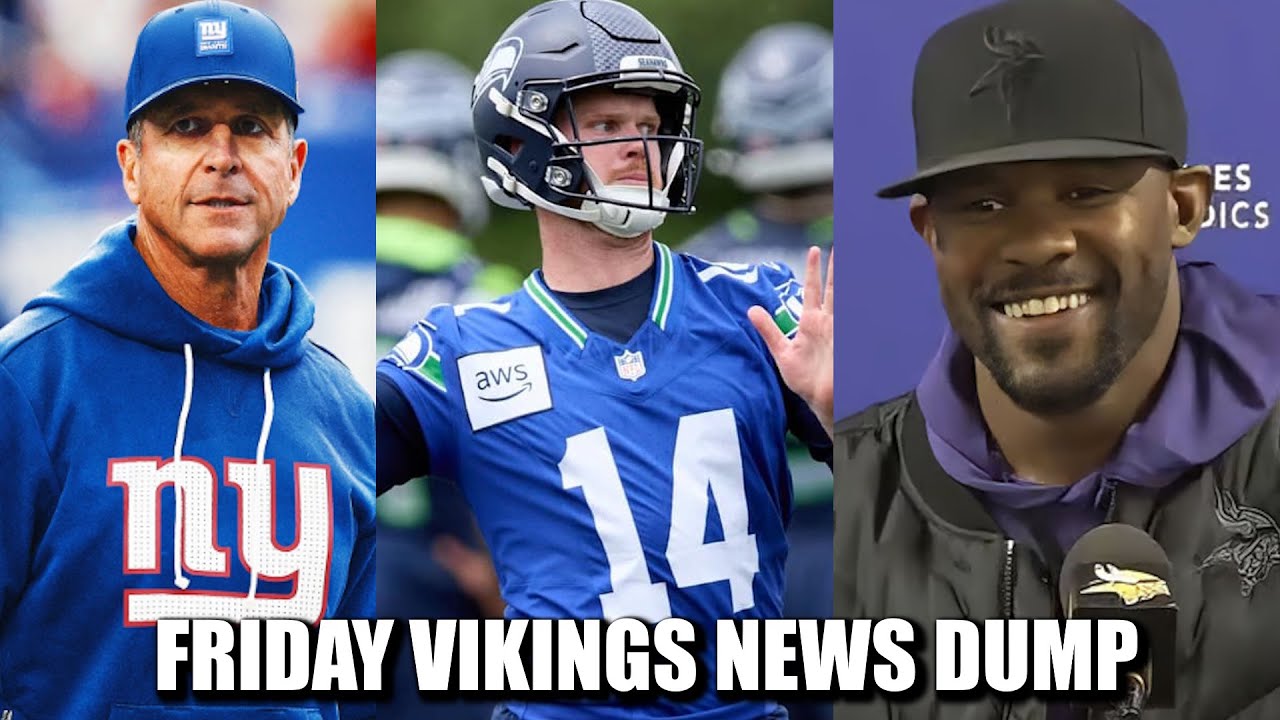 Minnesota Vikings News Dump (1.16.2026) | Harbaugh-Giants, Darnold Hurt, Latest on Flores