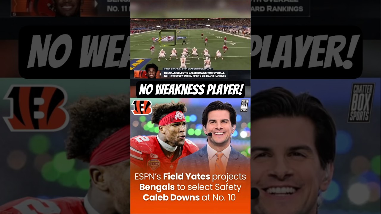 BENGALS DRAFT STEAL? Field Yates Picks Caleb Downs #cincinnatibengals #ohiostate #nfldraft #espn
