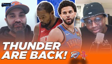 Thunder-Rockets Reaction: Ajay Mitchell changes game, KD STRUGGLES | The Dime With Josh and Kwab