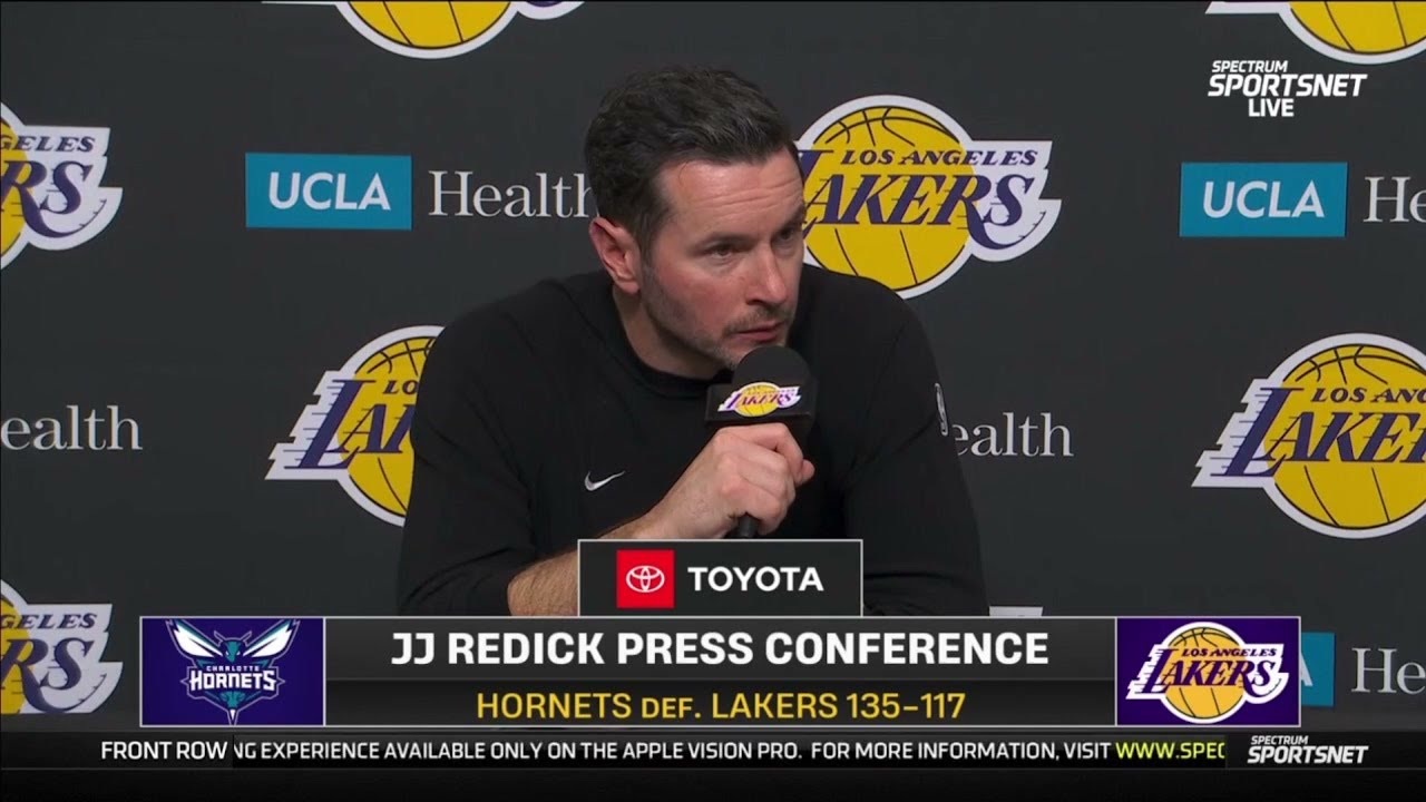 JJ Redick POSTGAME INTERVIEWS | Los Angeles Lakers loss to Charlotte Hornets 135-117