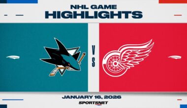 NHL Highlights | Sharks vs. Red Wings - January 16, 2026