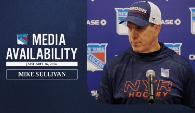 NYR Practice: Mike Sullivan Media Availability | Jan. 16, 2026