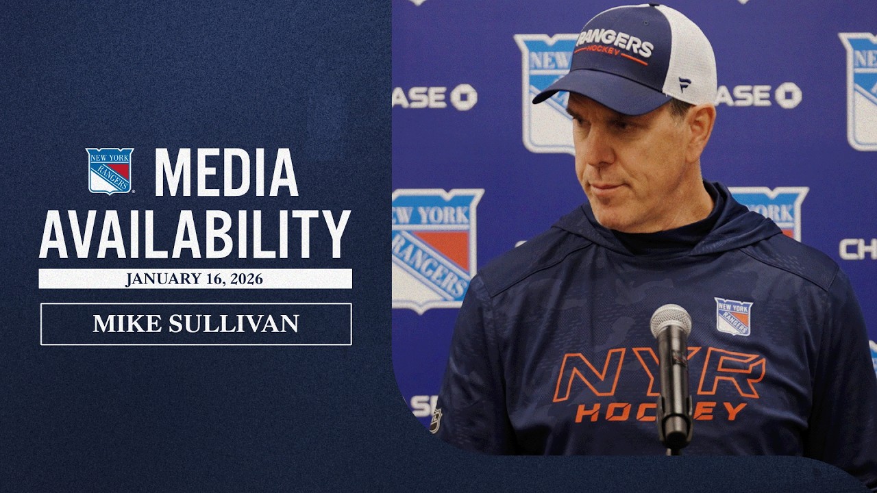 NYR Practice: Mike Sullivan Media Availability | Jan. 16, 2026