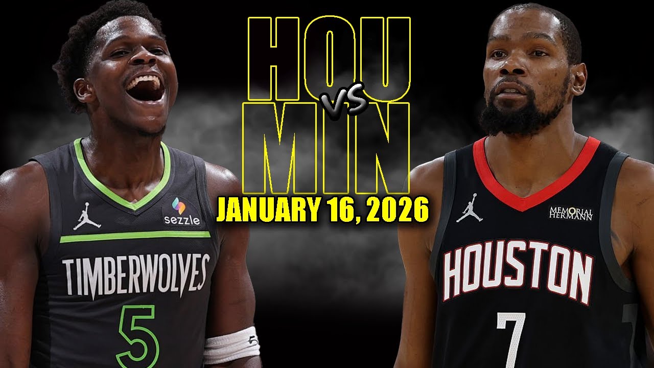 Houston Rockets vs Minnesota Timberwolves Full Game Highlights - January 16, 2026 | NBA Season