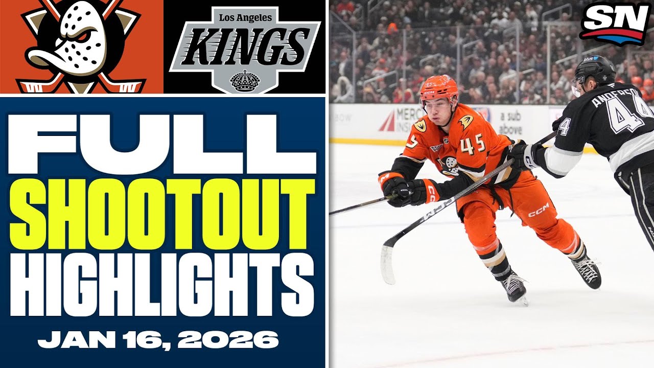 Anaheim Ducks vs. Los Angeles Kings | FULL Shootout Highlights - January 16, 2026