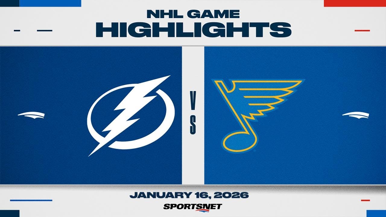 NHL Highlights | Lightning vs. Blues - January 16, 2026
