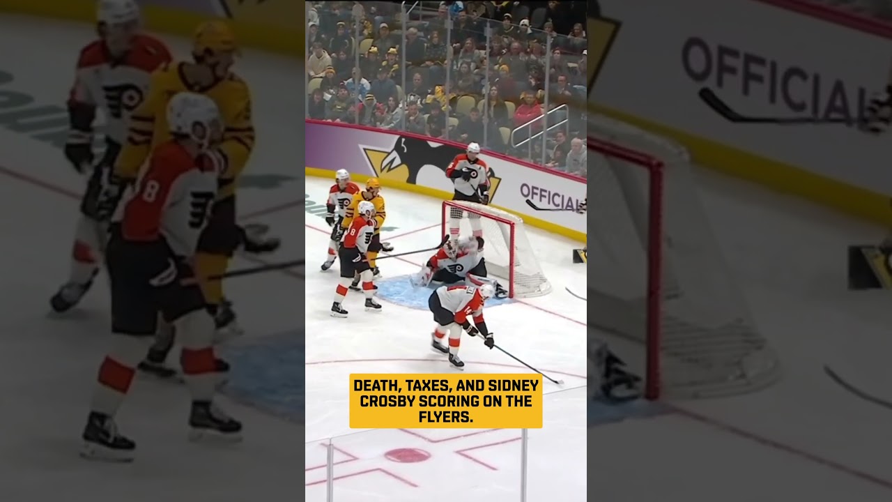 Crosby Scores on the Flyers