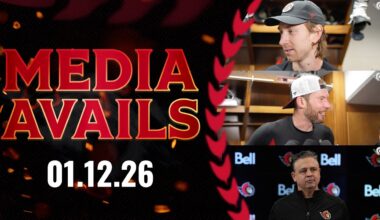 Jake Sanderson, James Reimer, Travis Green Media Availability