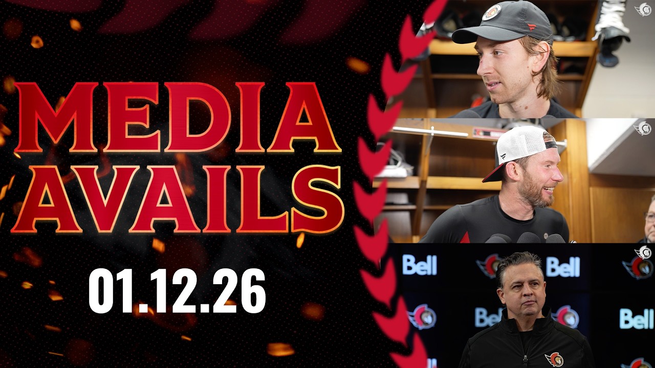 Jake Sanderson, James Reimer, Travis Green Media Availability