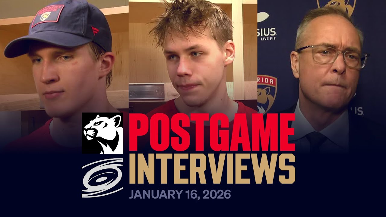 Postgame Reaction at Hurricanes | 01.16.26