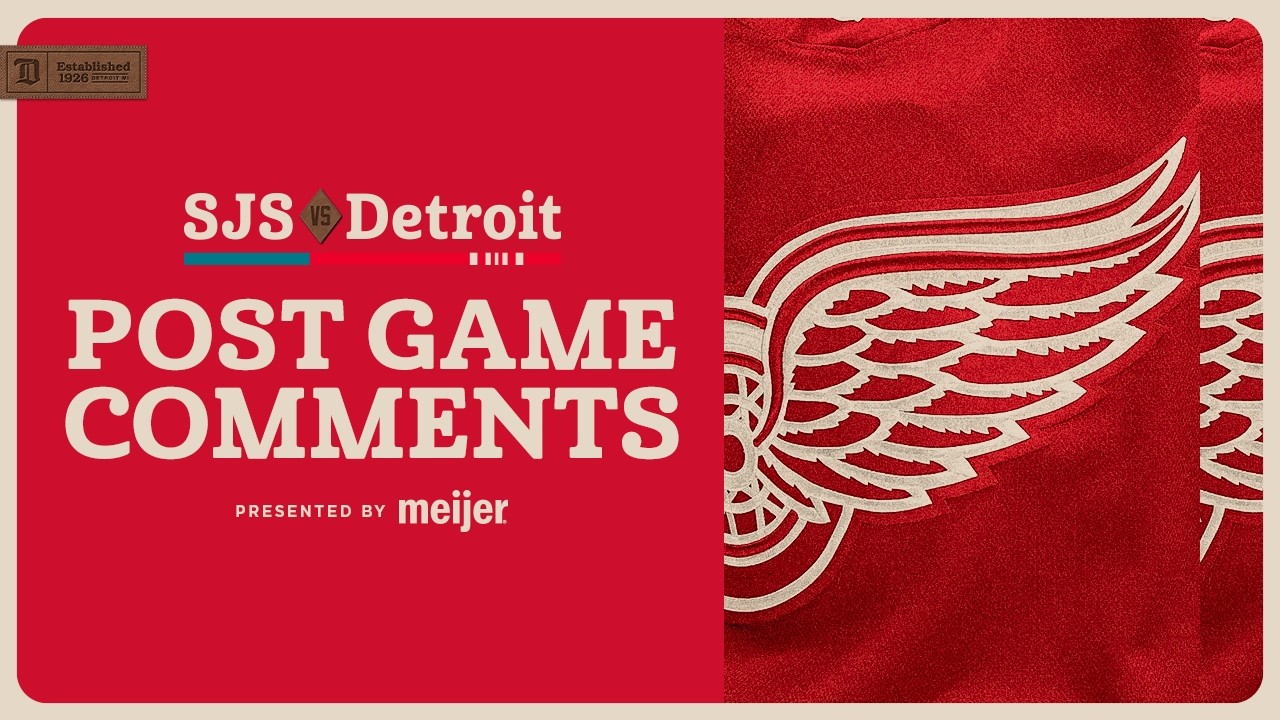 Lucas Raymond, Marco Kasper, Todd McLellan Post Game Comments vs SJS | JAN. 16, 2026