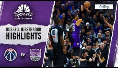 Watch Russell Westbrook score game-high 26 points in Kings' win over Wizards | NBC Sports California