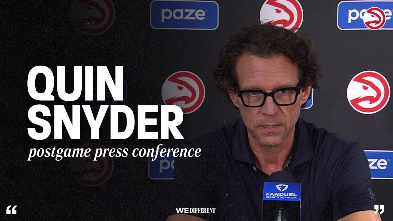 Atlanta Hawks vs. Portland Trail Blazers Postgame Press Conference: Quin Snyder