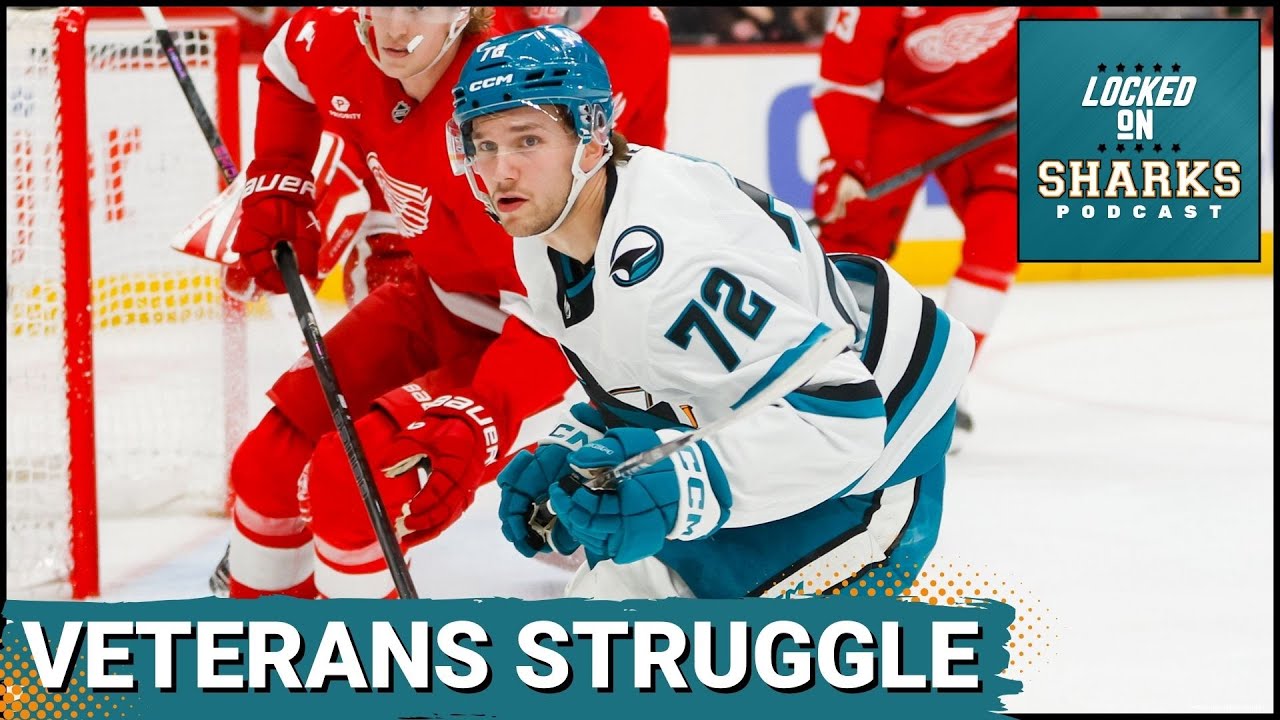 San Jose Sharks Veterans STRUGGLE as Red Wings Capitalize – Smith & Celebrini Shined