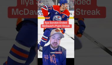 Ilya Sorokin Ended McDavid’s Point Streak