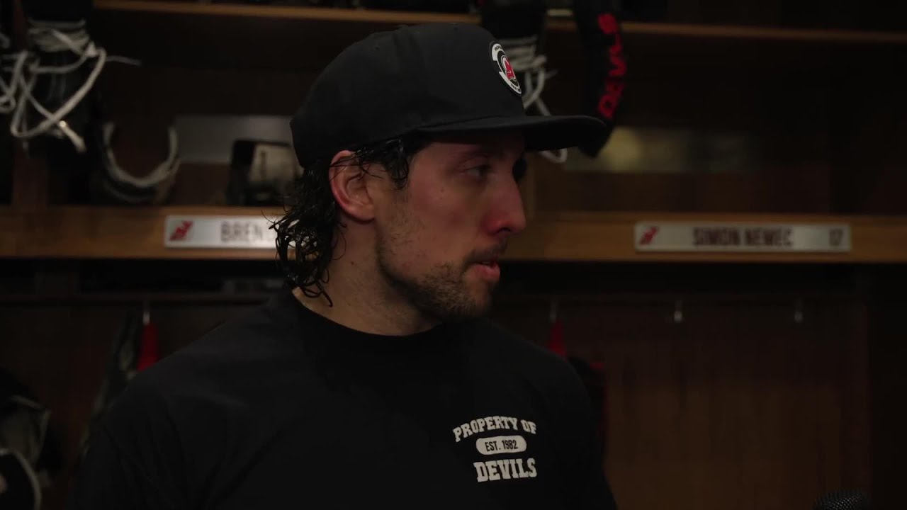 Dillon, Dadonov, Glass & Keefe speak after Devils practice Friday