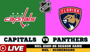 🔴LIVE : Florida Panthers Vs Washington Capitals | NHL 2026 | NHL Live SCOREBOARD