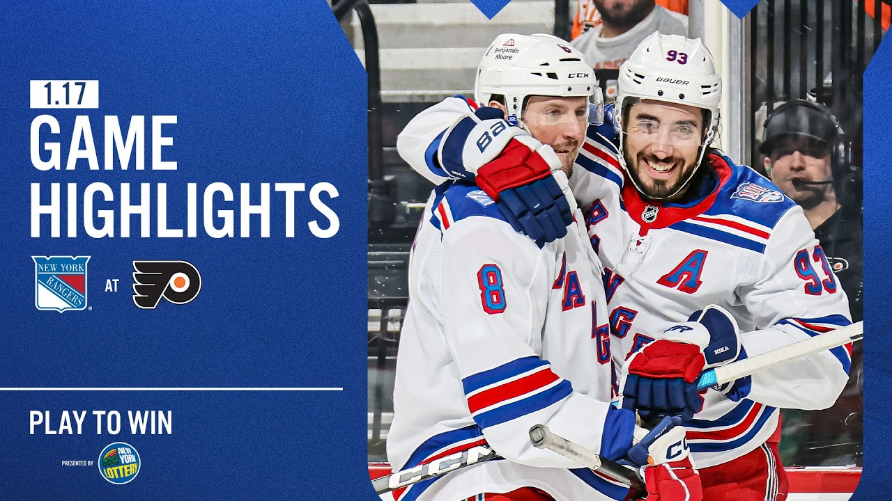 GAME HIGHLIGHTS | 2025-26: New York Rangers at Philadelphia Flyers (1/17/26)