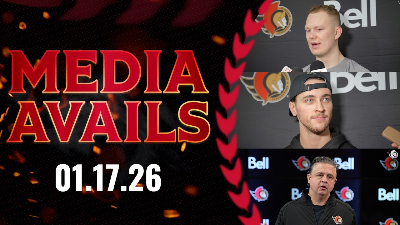 Shane Pinto, Brady Tkachuk, Travis Green Pregame Media vs MTL