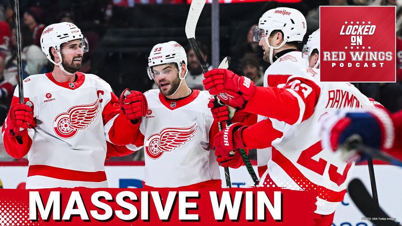 MASSIVE WIN: Red Wings shutout Montreal Canadiens in battle for top of the Atlantic