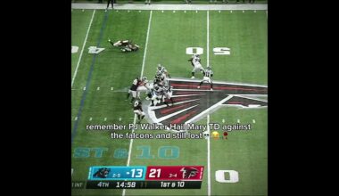 PJ Walker LEGACY Game🔥 #nfl #panthers #falcons