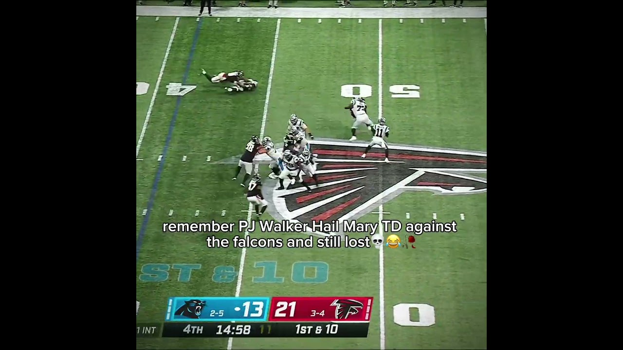 PJ Walker LEGACY Game🔥 #nfl #panthers #falcons