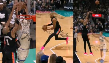 Wemby is a cheat code has crazy sequence then hits fadeaway 3 vs Bucks 🔥