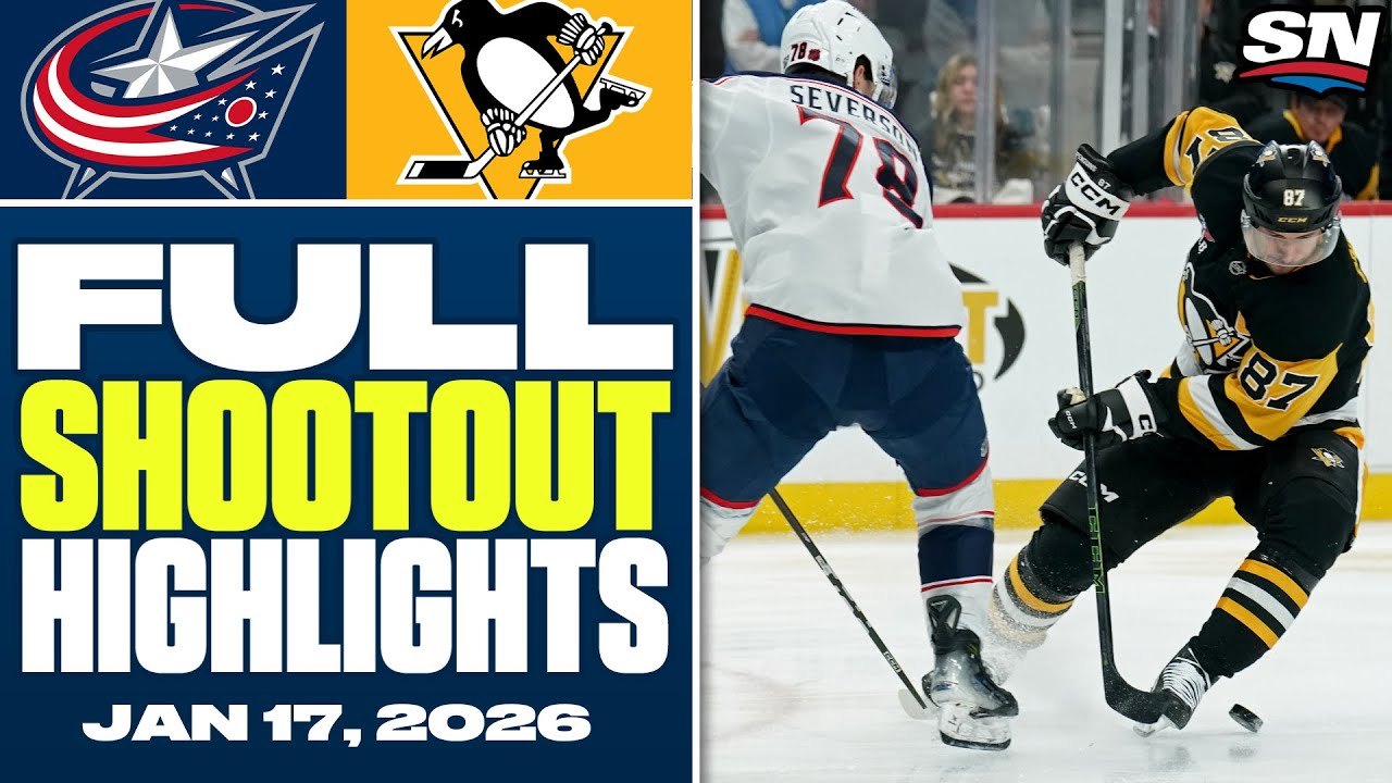 Columbus Blue Jackets at Pittsburgh Penguins | FULL Shootout Highlights - January 17, 2026