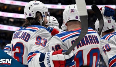 Rangers' Offence Buries Three Goals in Less Than Two Minutes Vs. Flyers