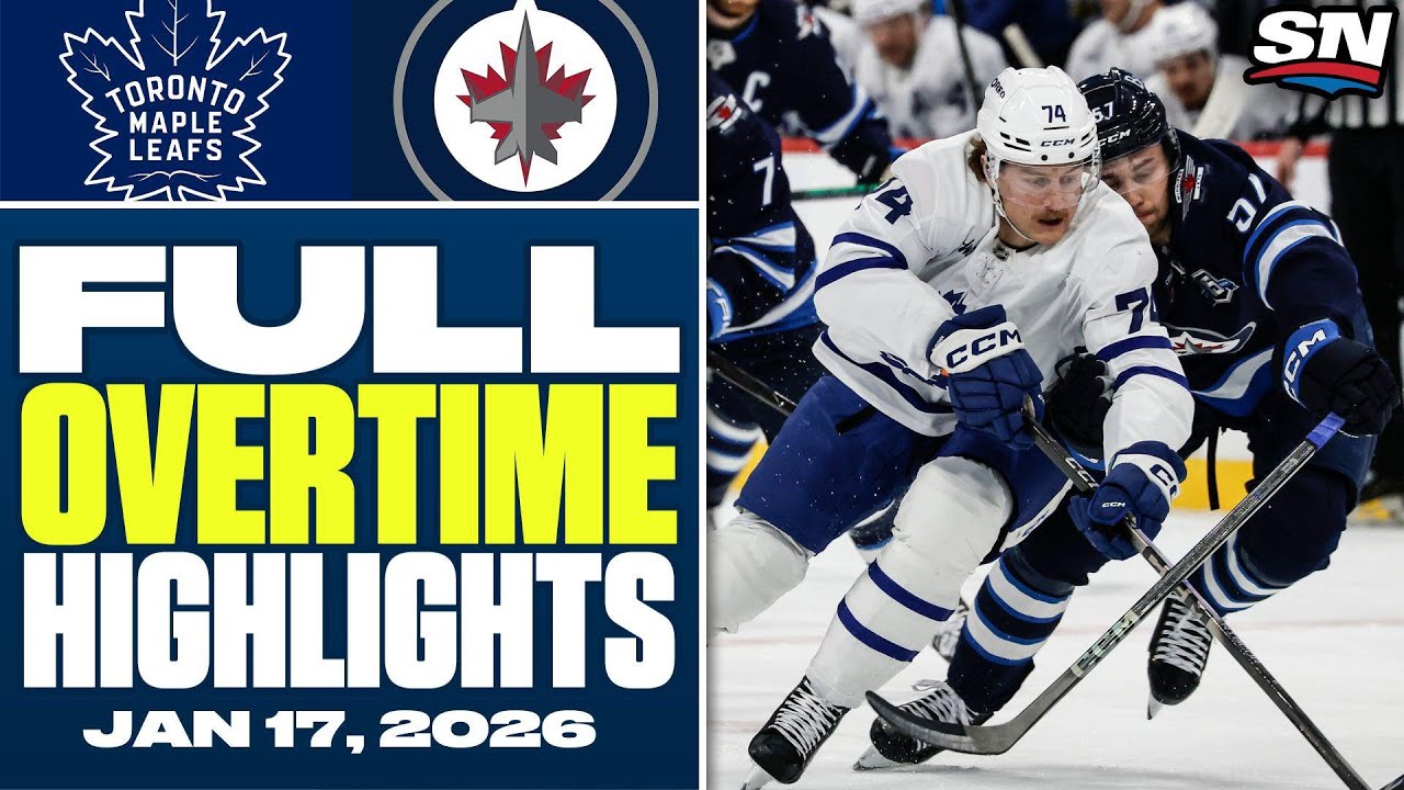 Toronto Maple Leafs at Winnipeg Jets | FULL Overtime Highlights - January 17, 2026