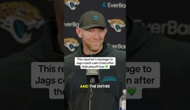 Reporter's message to Liam Coen 🙌 (via @jaguars)