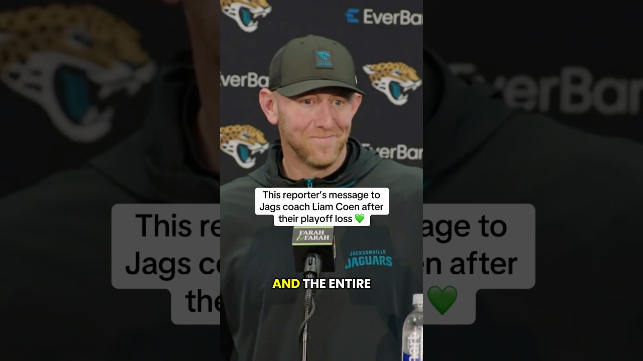 Reporter's message to Liam Coen 🙌 (via @jaguars)